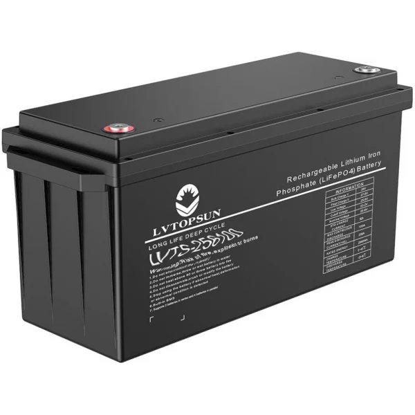 LVTOPSUN 25.6V 100AH Lithium Lifepo4 Battery